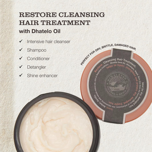 Tweak’d by Nature - Restore Cleansing Hair Treatment, 5-in-1, Strengthens and Nourishes Dry Hair for Silky and Soft Feel, Cruelty Free