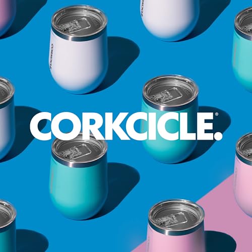 Corkcicle Stemless Insulated Wine Glass Tumbler, 12 oz – Stainless Steel Stemless Wine Glass Keeps Beverages Cold for 6 Hrs, Hot for 3 Hrs