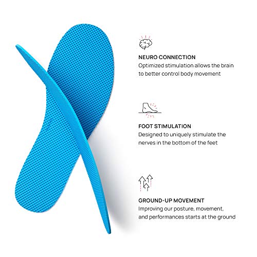 Naboso Activation Sensory Insole, Thin Men's and Women's Textured Anti-Fatigue Shoe Inserts That Best Stimulate The Feet to Improve Posture, Balance, and Foot Strength.
