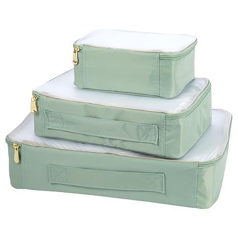 Samantha Brown 3-piece Packing Cubes (Sage Green), S7818-67-3C