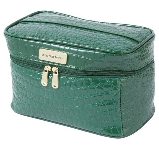 Samantha Brown Croco Cosmetic Case