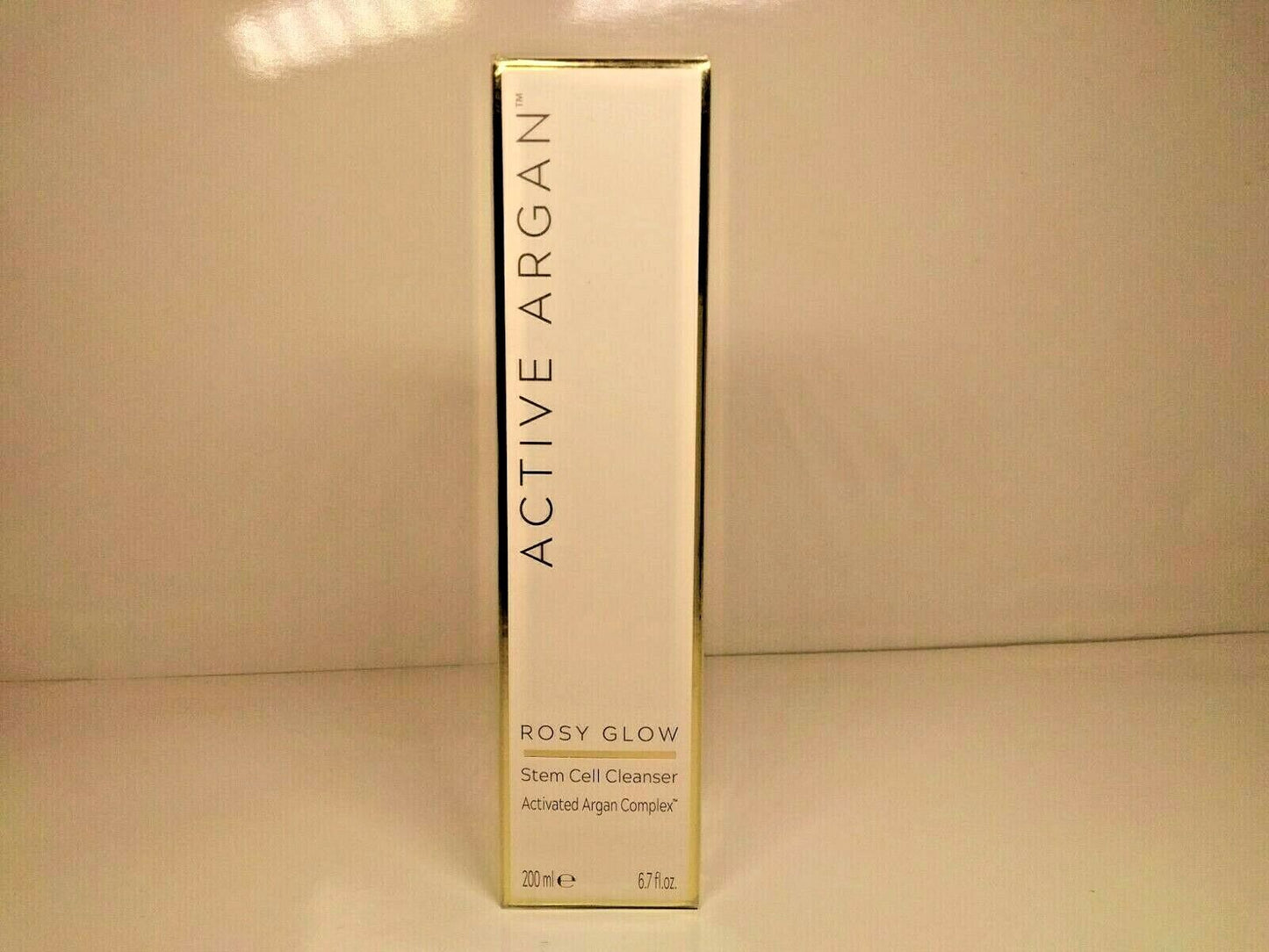 Active Argan Rosy Glow Stem Cell Cleanser 6.7 fl Oz. New & Sealed