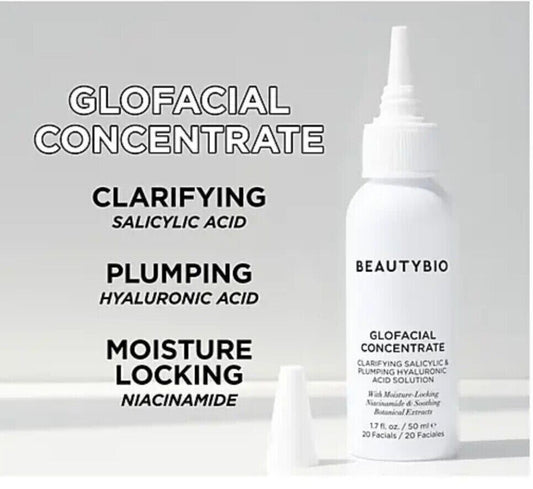 Beautybio Glofacial Concentrate - 1.7 Fl oz. - New & Sealed in the Box