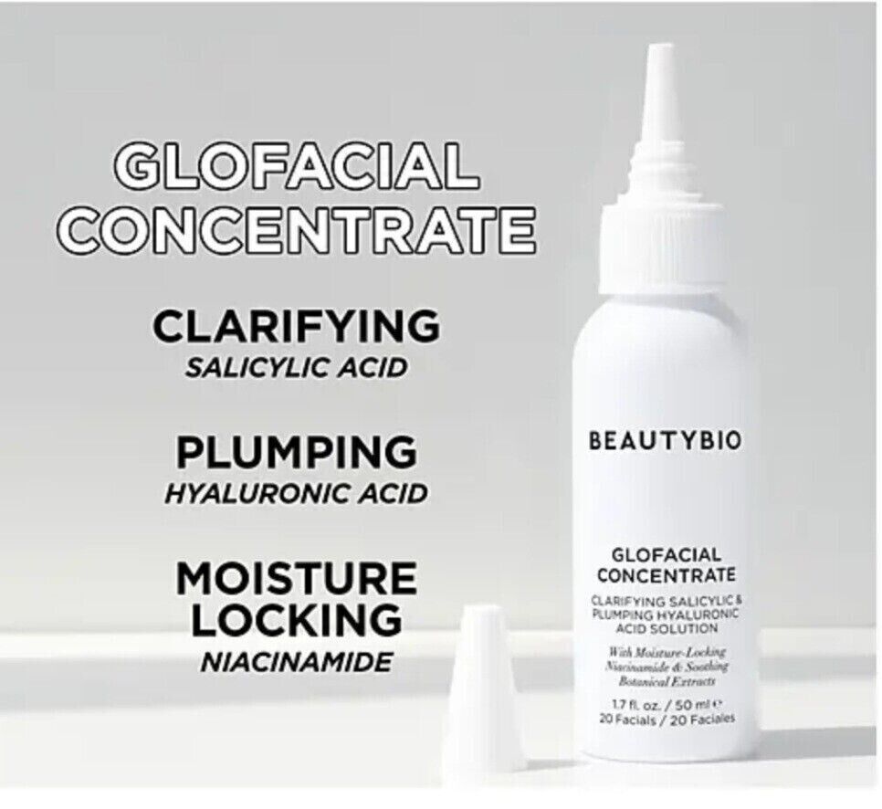 Beautybio Glofacial Concentrate - 1.7 Fl oz. - New & Sealed in the Box