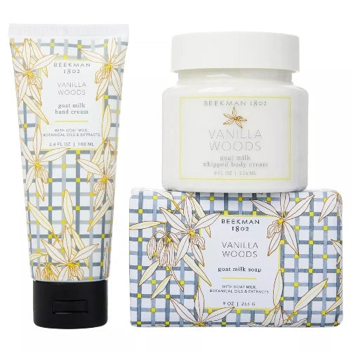 Beekman 1802 Vanilla Woods Goat Milk Bath and Body Set