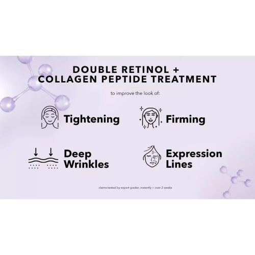 Nakery Beauty Double Retinol & Collagen Peptide Serum Treatment 8.45 oz.