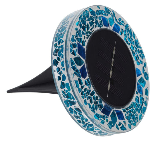 Bell and Howell Mosaic Solar Disk Lights 6-Pack - Tan, 0.83''H x 4.53'' Diameter each (732-725)