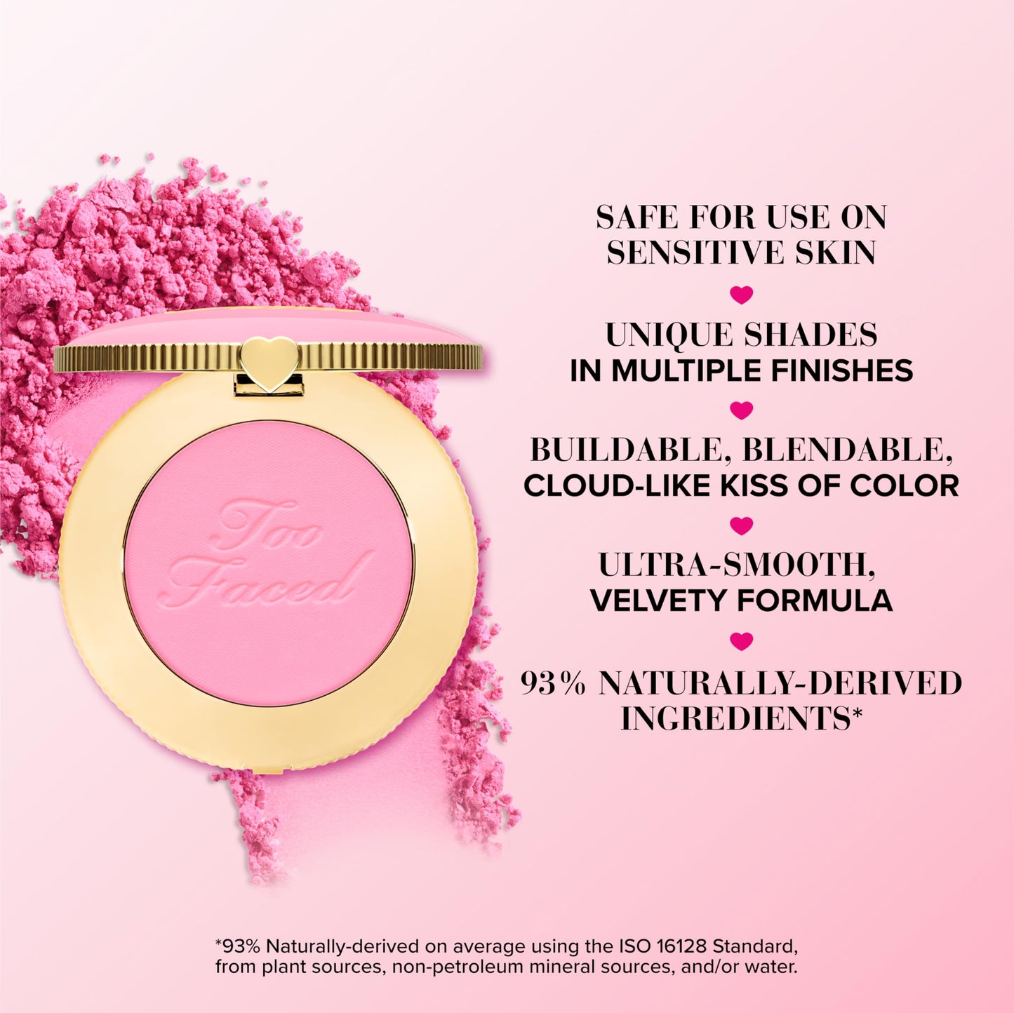 Too Faced Cloud Crush Blush | Buildable, Blendable, High Pigment Color, Vegan + Cruelty Free