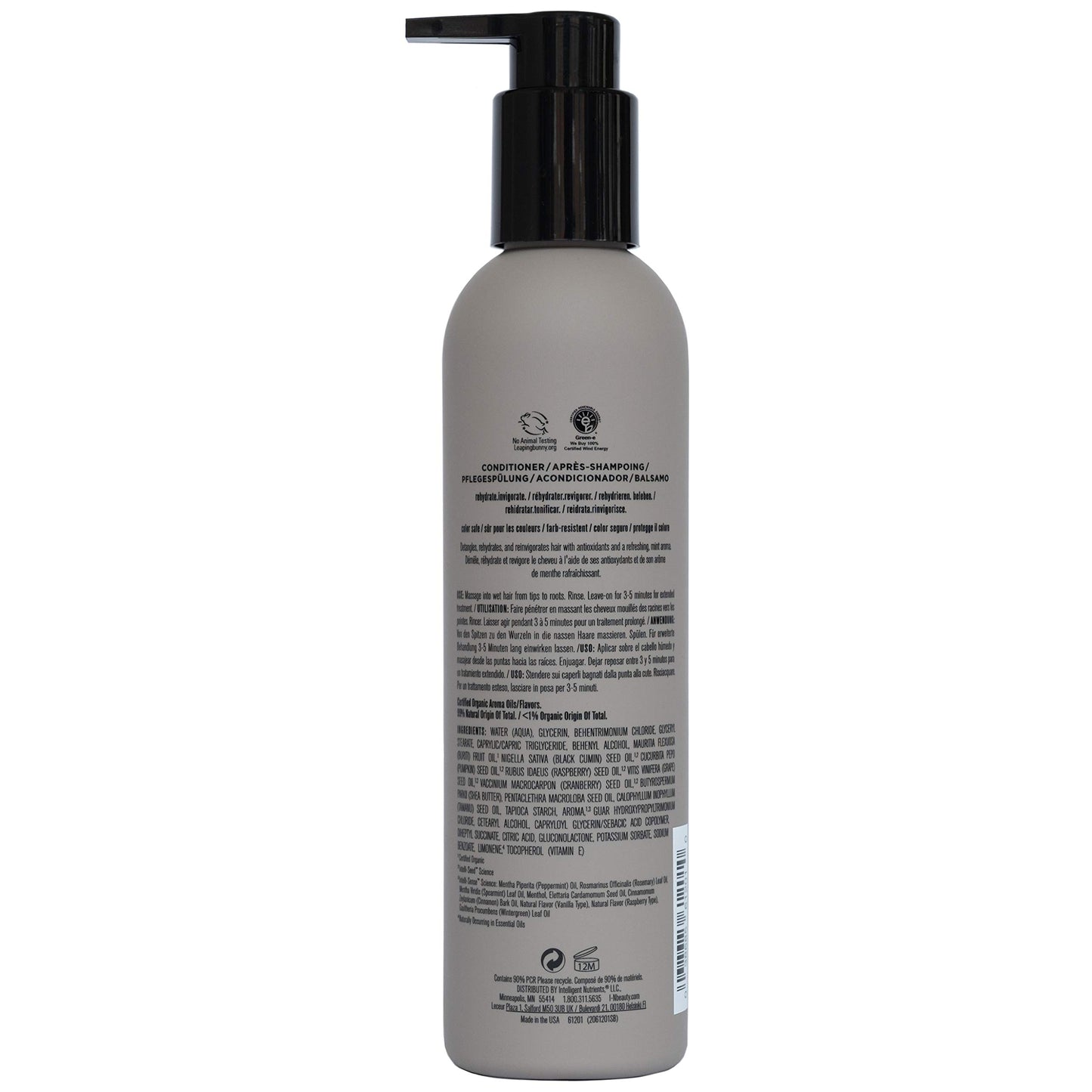 Intelligent Nutrients InspiraMint Invigorating Conditioner - Formerly PureLuxe Conditoner - Hydrating, Non-Toxic Hair Care with Peppermint & Spearmint Oil - New Look, Same Tingle (8 oz)