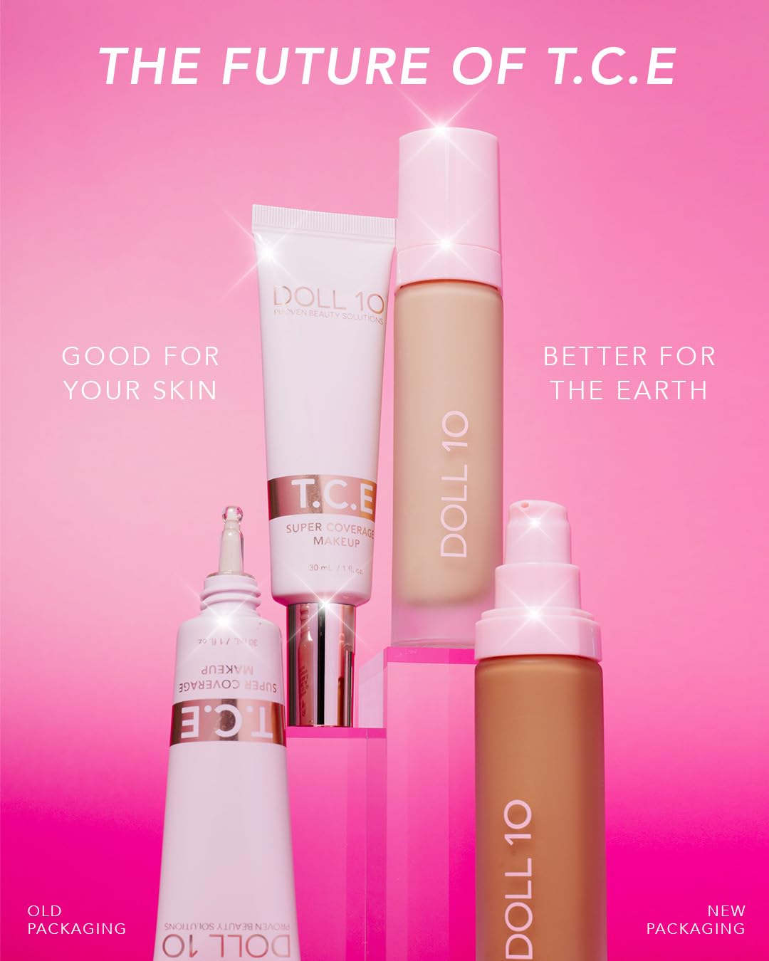 T.C.E This Covers Everything Super Coverage Serum Makeup with Peptides - Skincare/Makeup Hybrid Full Coverage Color Correcting