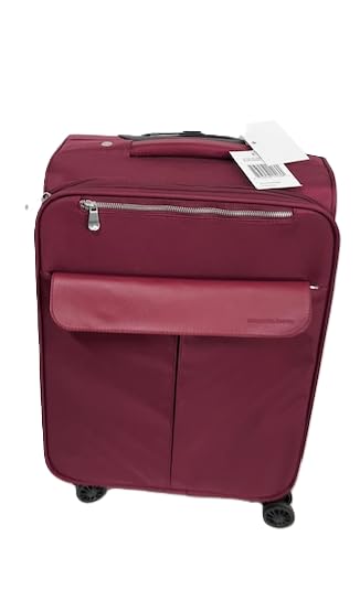 Samantha Brown 22" Upright Spinner Carry-On Luggage, Burgundy