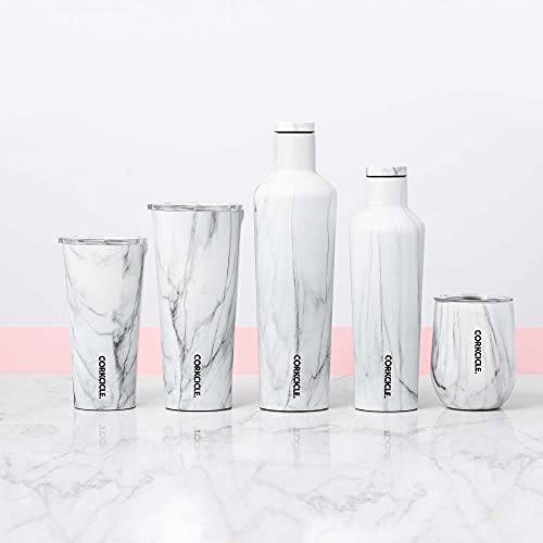 Corkcicle Snowdrift Insulated Bottle, Stainless Steel, White, 47 cl