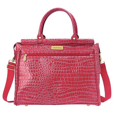 Samantha Brown Croco Dowel Bag