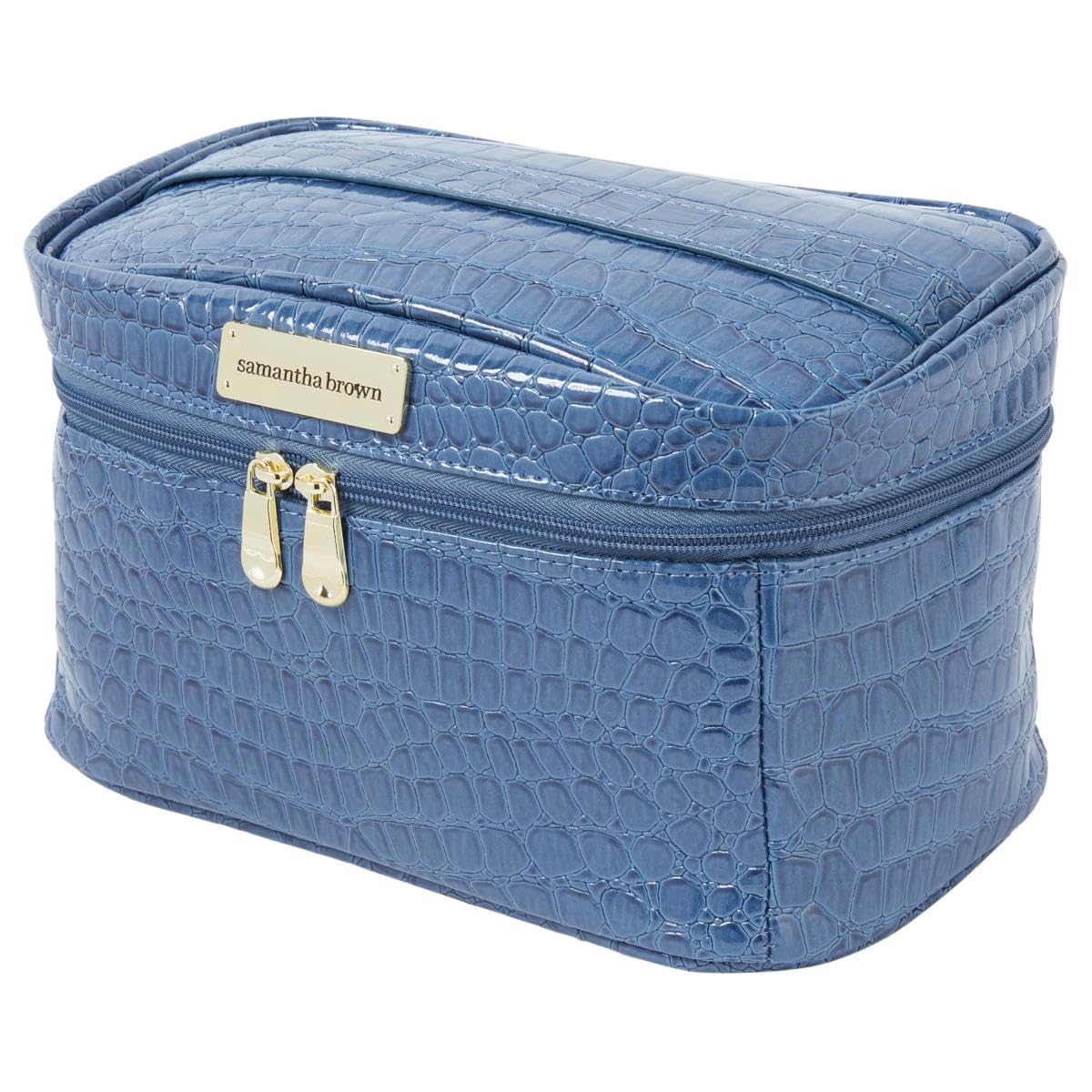 Samantha Brown Croco Cosmetic Case