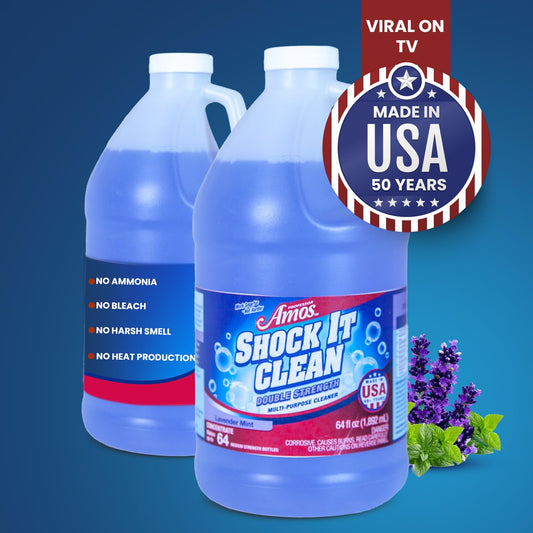 Professor Amos' Shock It Clean Extreme All Purpose Concentrate Cleaner, Make 128 Bottles 64 Oz