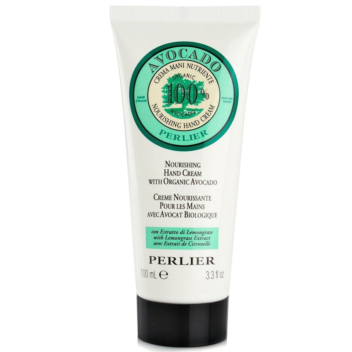 Perlier Avocado Nourishing Hand Cream with Lemongrass Extract
