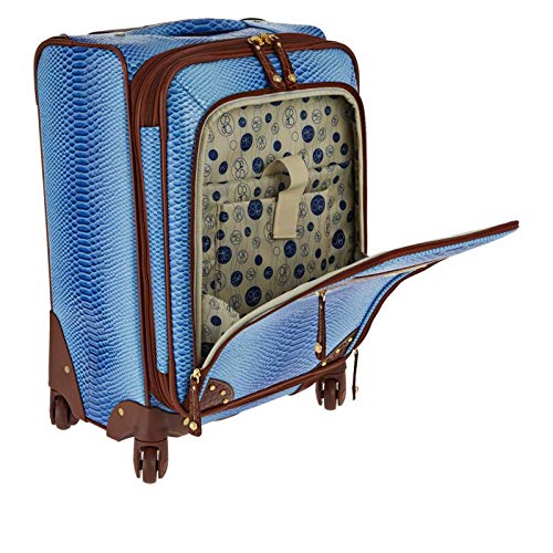 Samantha Brown Croco-Embossed 22" Spinner with Essentials Set - Dusty Rose