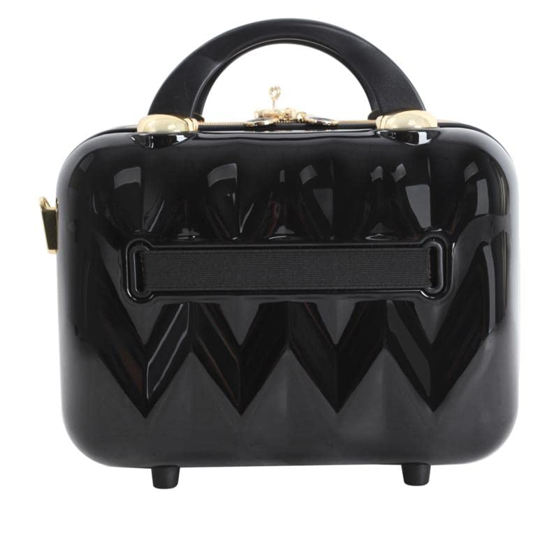 Marcy McKenna 2-in-1 Essential Milan Hardside Beauty Case - Black 12inchL x 6.5inchW x 9.25inchH 743-060 0