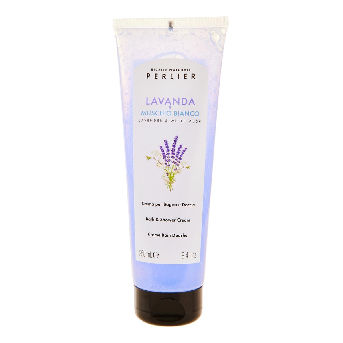 Perlier Bath and Shower Cream Lavender & White Musk 8.4 fl oz