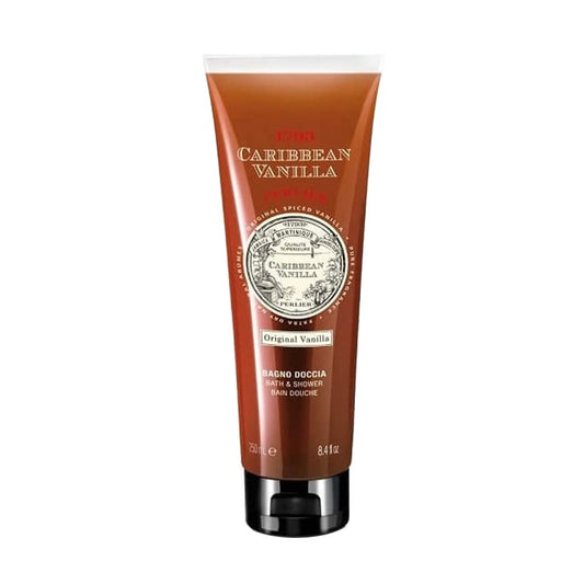 Perlier: "1783 Caribbean Vanilla" Bath & Shower, Original Vanilla Scent 8.4 Fluid Ounces (250mL) Bottle [ Italian Import ]