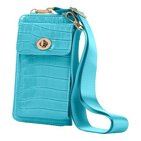 Samantha Brown To-Go Croco Phone Crossbody