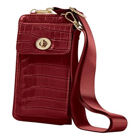 Samantha Brown To-Go Croco Phone Crossbody