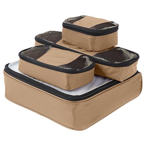 Samantha Brown 4-piece Slim Line Packing Cubes Set