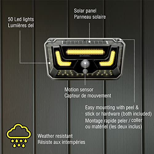 Bell+Howell Solar Bionic Wall Light Solar Lights Outdoor with Motion Sensor