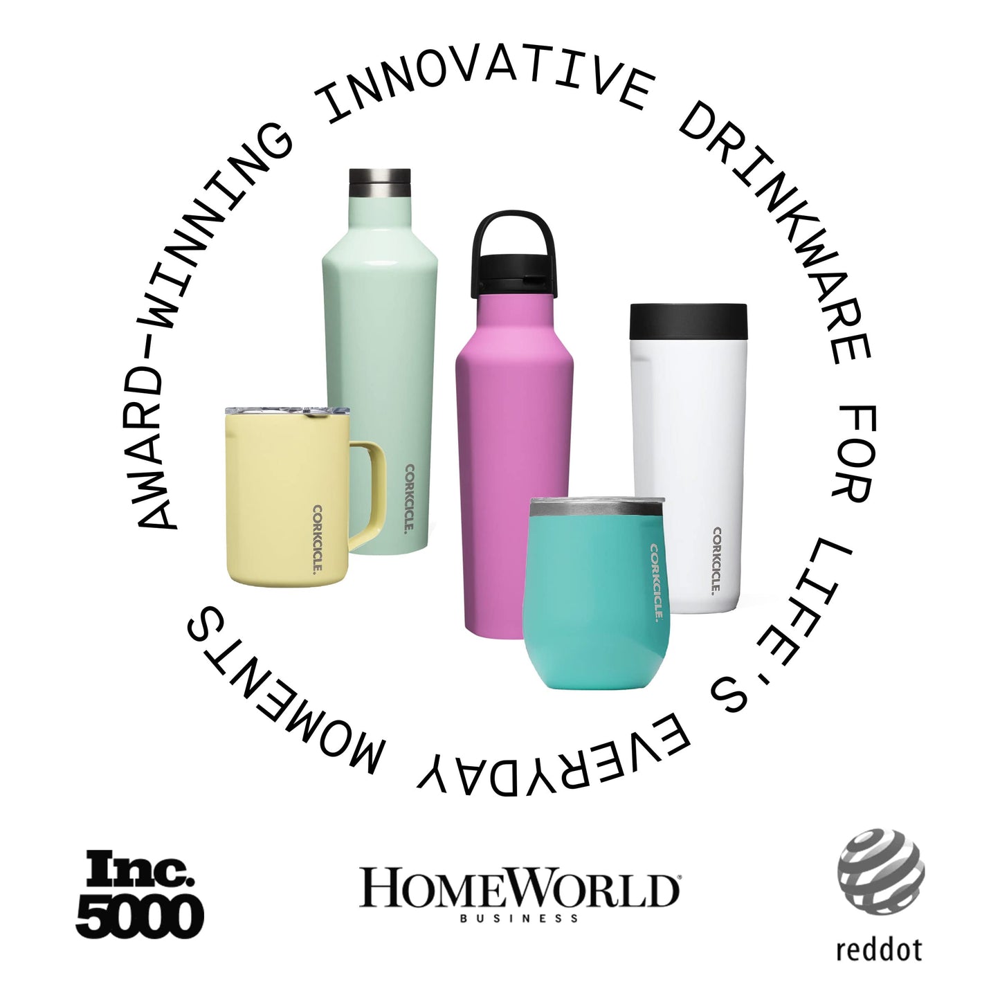 Corkcicle Travel Tumbler, Insulated Water Bottle with Lid, Spill Proof for Wine, Coffee, Tea, and Hot Cocoa, Jade Camo, 16 oz, 1 Count (Pack of 1)