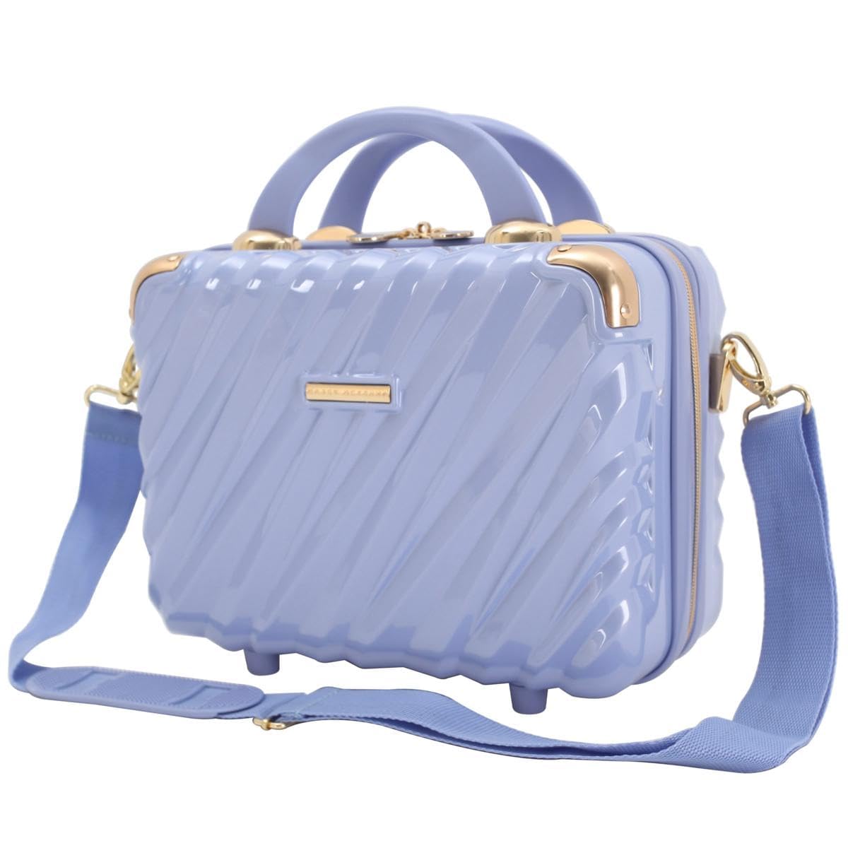 Marcy McKenna Hamptons Collection Hard Side Beauty Cosmetic Case - Iced Periwinkle