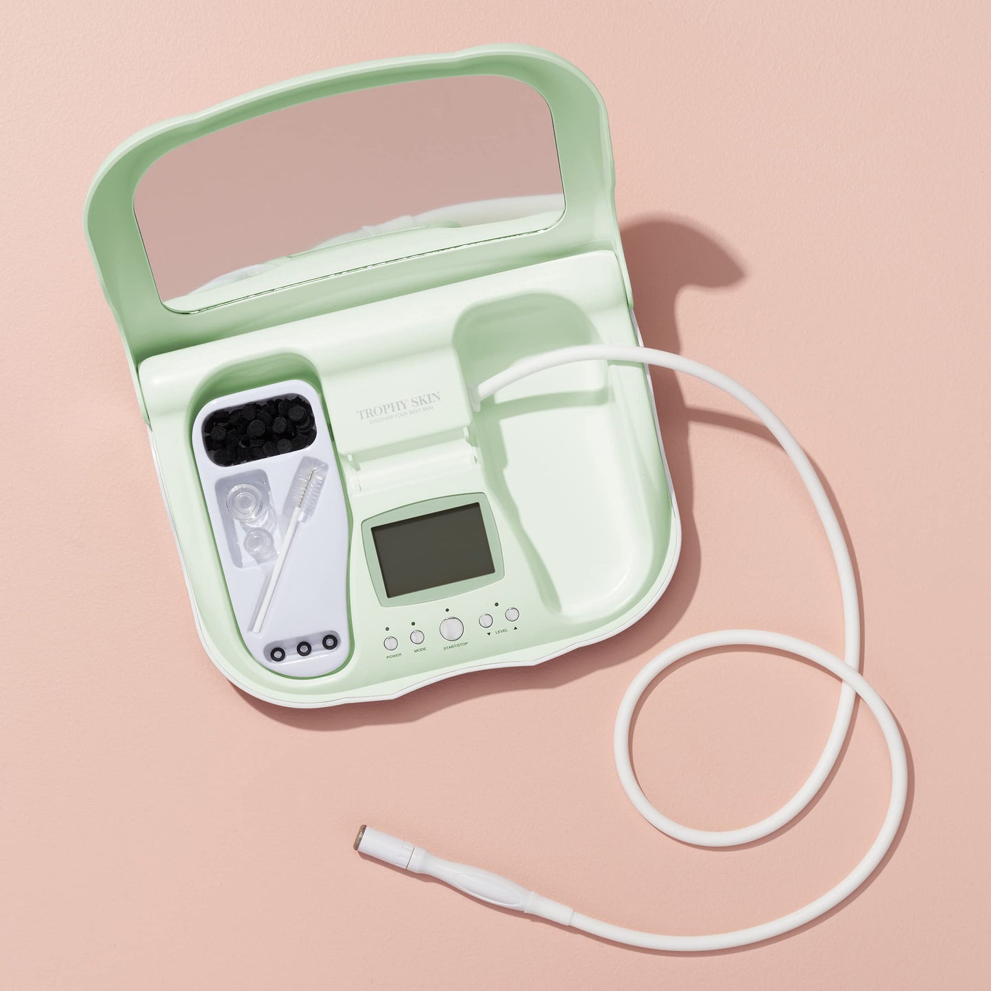 Trophy Skin MicrodermMD - At Home Microdermabrasion Kit - Anti Aging and Acne Treatment - Contains Real Diamond and Pore Extractor Tips to Rejuvenate Skin and Reduce Acne Scars