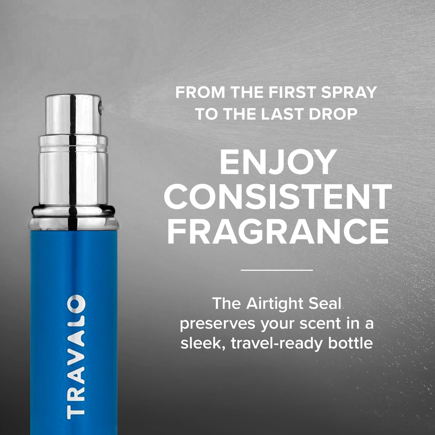 Travalo Classic HD Perfume Atomizer | Genie-S TSA Approved Travel Perfume Bottle Refillable | Reusable Airtight Easy-Fill Mini Pump Sprayer | Lightweight Elegant Design w/Volume Window