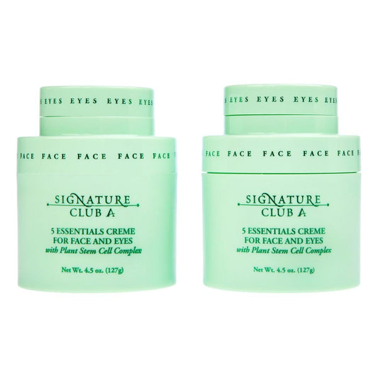 SIGNATURE · A CLUB · A Duo Pack 5 Essentials Creme for Face and Eyes with Plant Stem Cell Complex