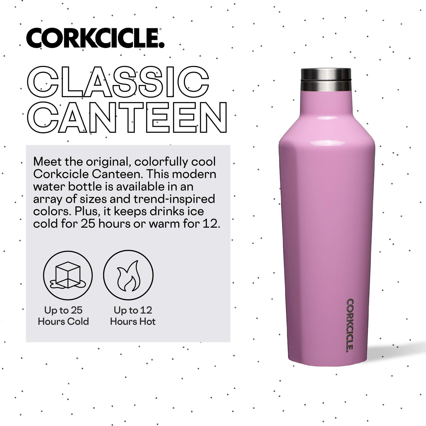 Corkcicle Classic Canteen Insulated Tumbler 16 oz and 25 oz