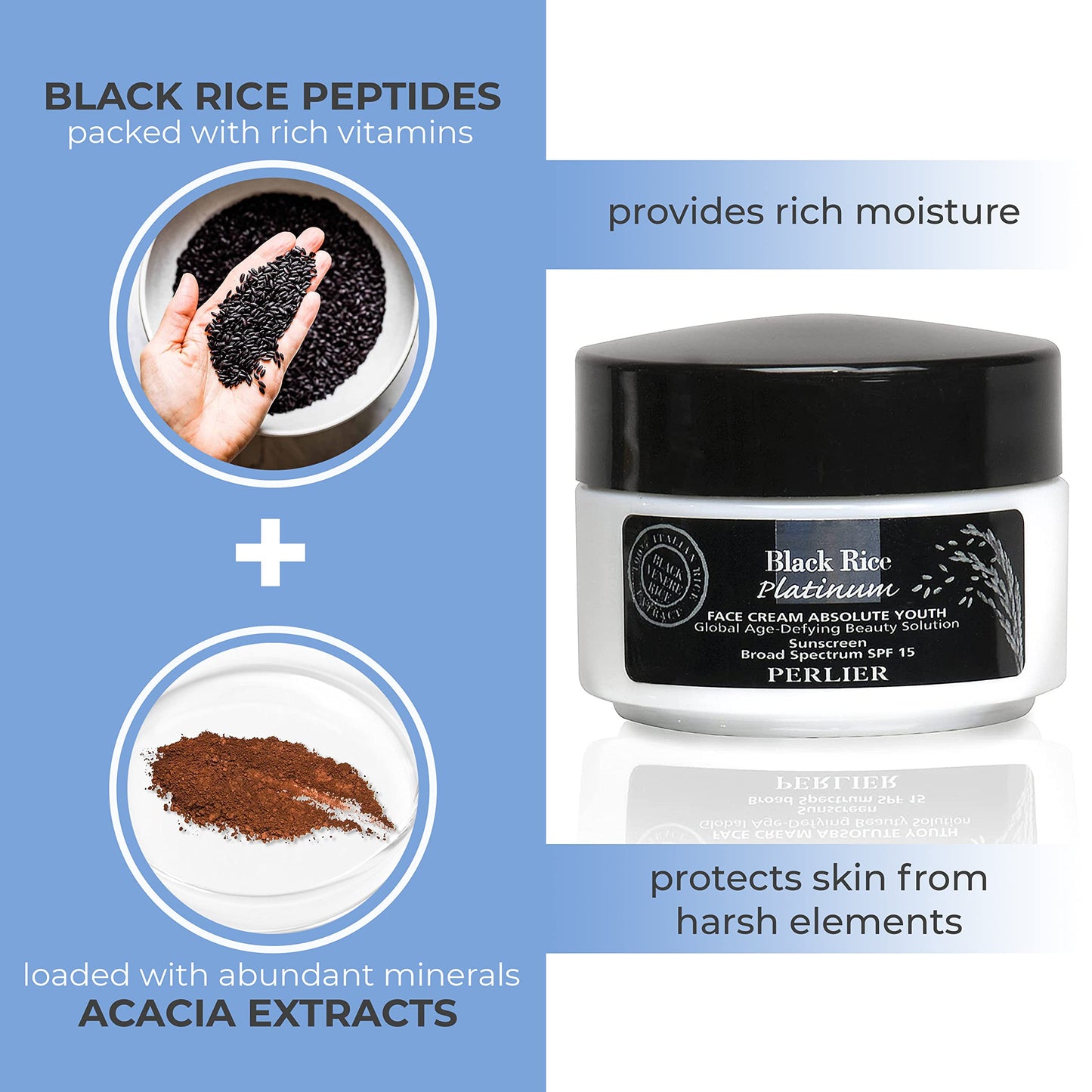 Perlier Black Rice Platinum Absolute Youth Cream SPF 15
