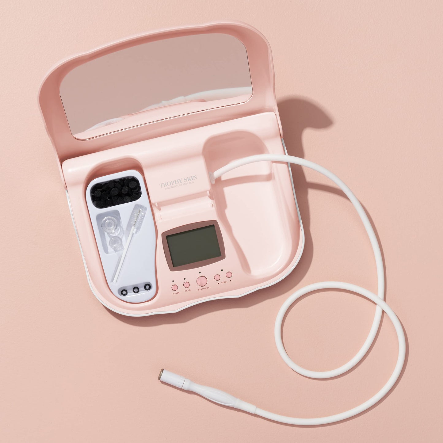 Trophy Skin MicrodermMD - At Home Microdermabrasion Kit - Anti Aging and Acne Treatment - Contains Real Diamond and Pore Extractor Tips to Rejuvenate Skin and Reduce Acne Scars