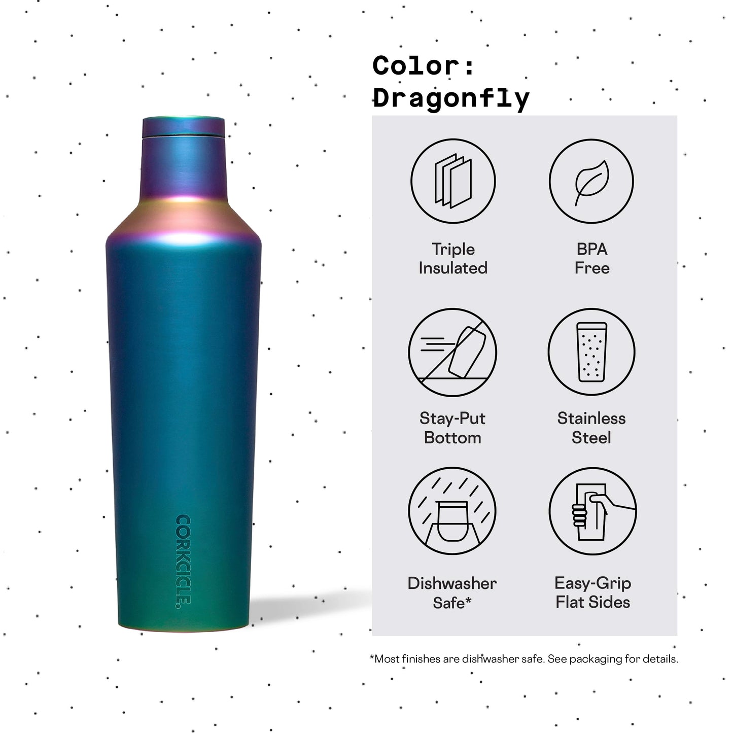 Corkcicle Classic Canteen Insulated Tumbler 16 oz and 25 oz