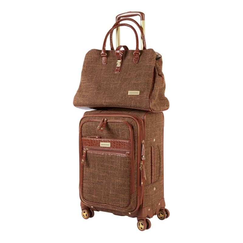 Samantha Brown Vintage 2-piece Tweed Luggage Set