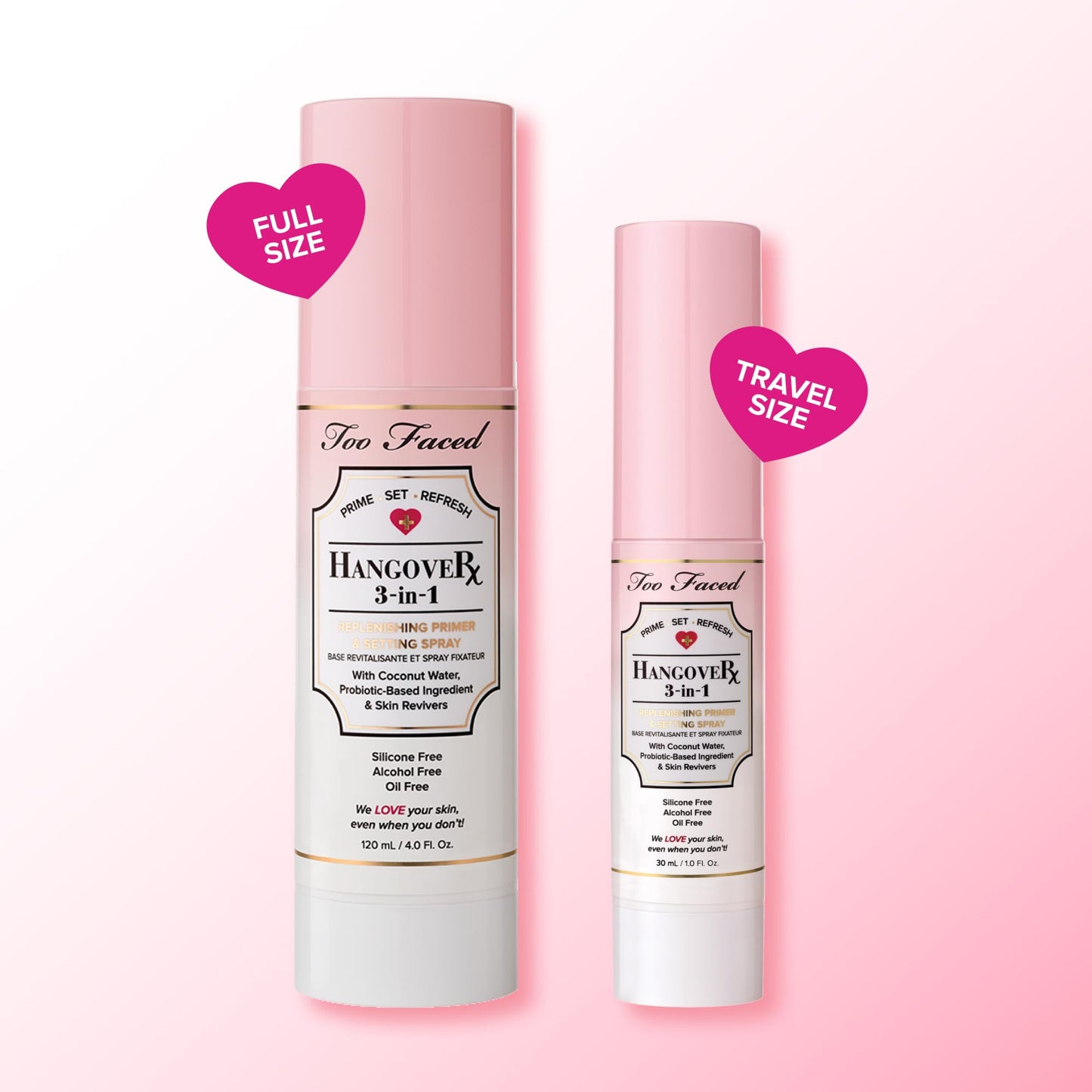 Too Faced Hangover 3-in-1 Primer & Setting Spray |Long Lasting + Hydrating