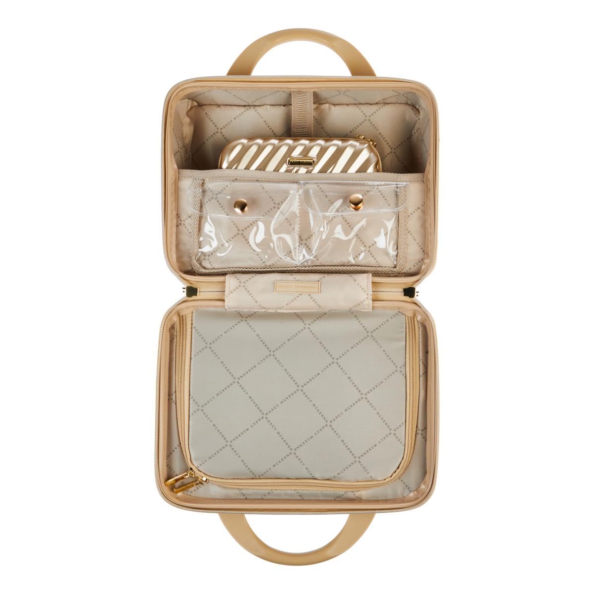 Marcy McKenna Hamptons Beauty Case Bundle - (1) Big and (1) Mini, Leopard