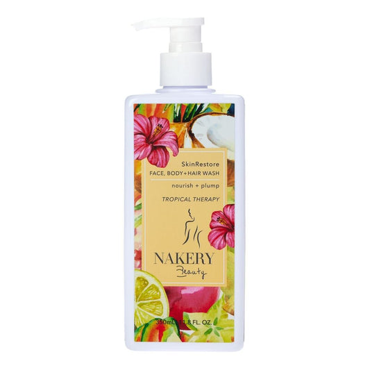 Nakery Beauty SkinRestore  Face Body HAIR Wash TROPICAL THERAPY  11.8 oz SEALED
