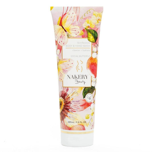 Nakery Beauty SkinRestore Body + Hand Wash Social Butterfly 9.8 fl oz.