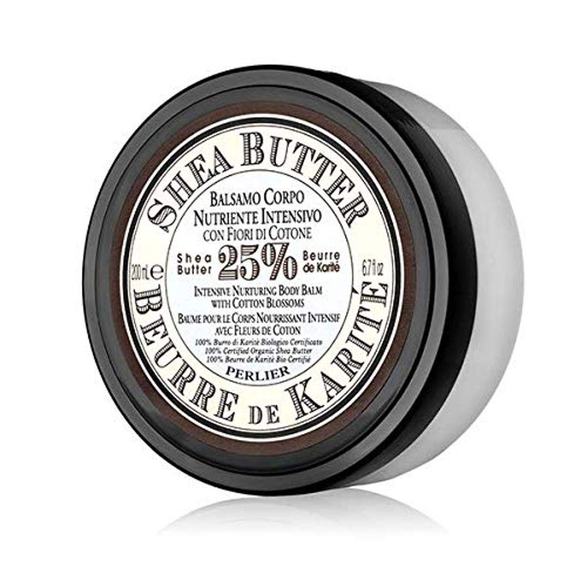 Perlier Shea Butter Body Balm With Cotton Blossom, 6.7 fl. oz.