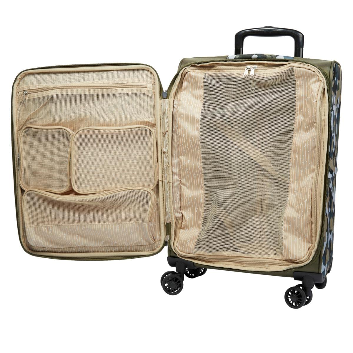Samantha Brown 22'' Spinner with Satchel 2-Piece Set - Olive Geo Camo (792-020)