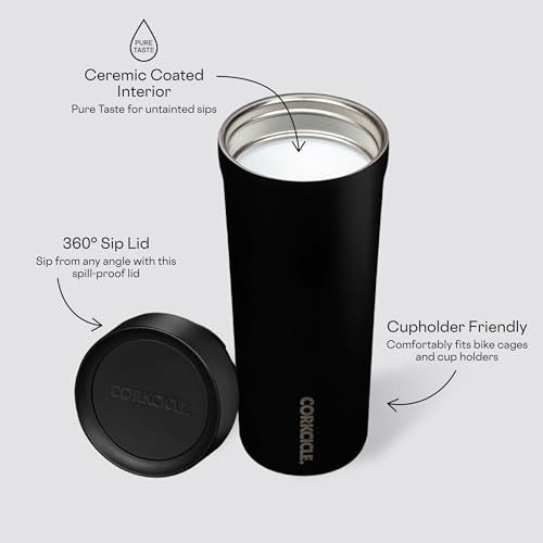 Corkcicle Commuter Cup Travel Mug with 360° Sip Lid