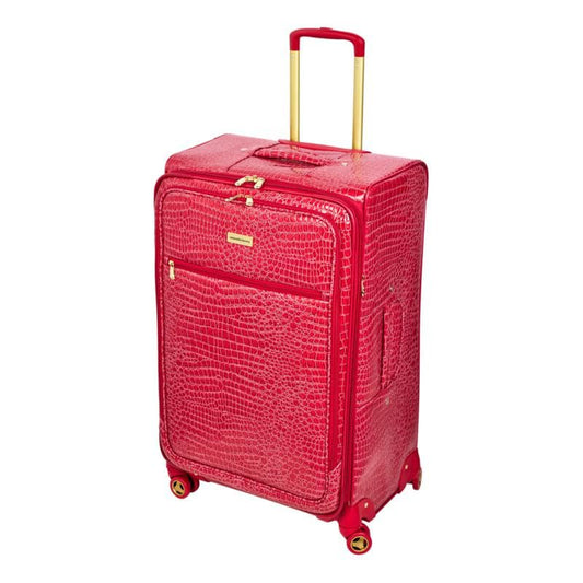 Samantha Brown 30" Exp Spinner luggage - Durable croco-embossed PVC - Watermelon -