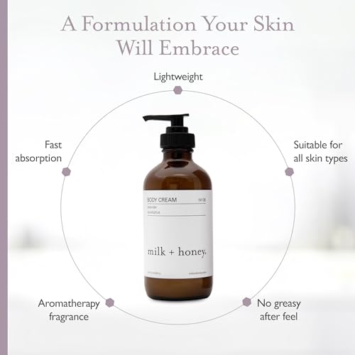 milk + honey Body Cream for Women and Men, Ultra-Nourishing Moisturizing Lotion
