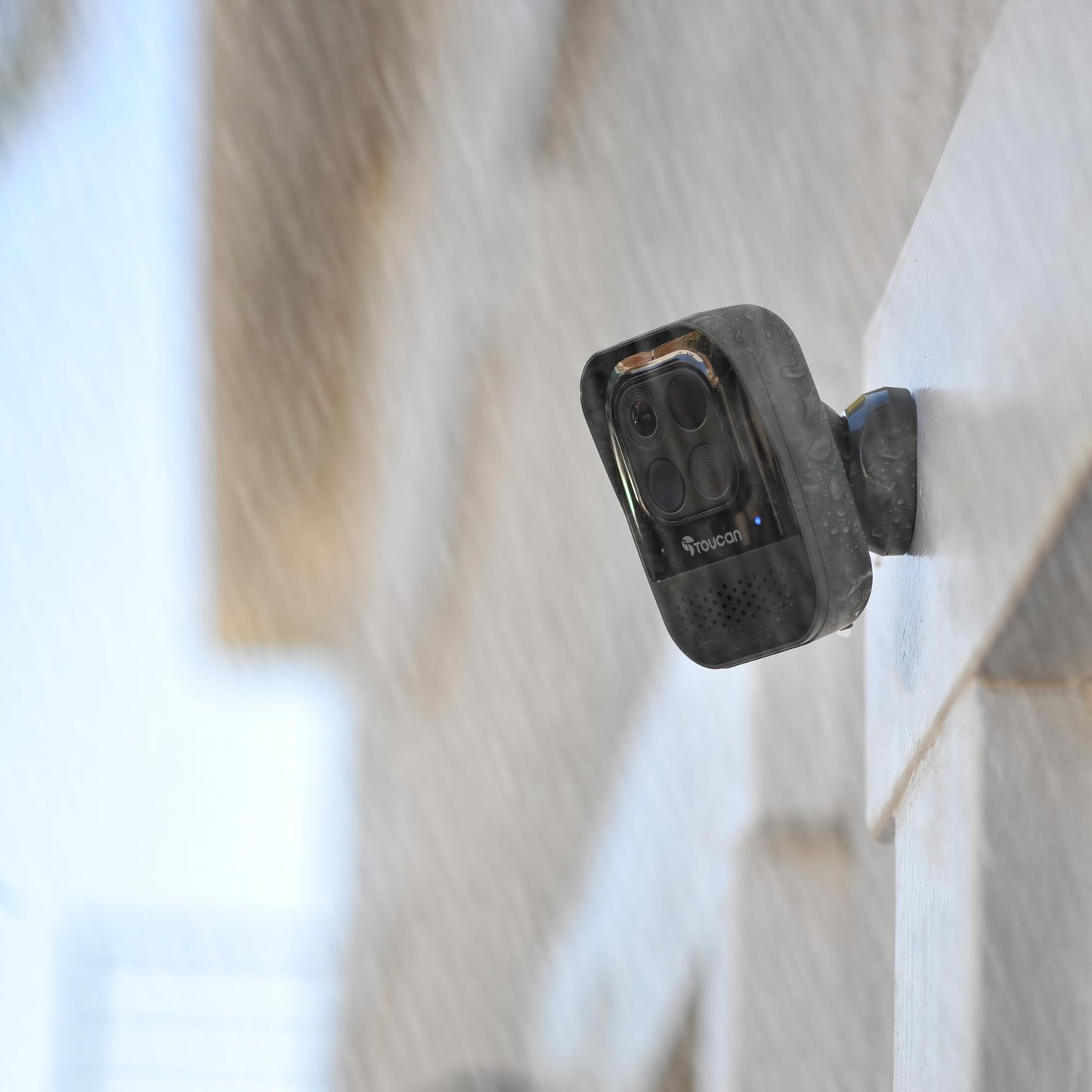 TOUCAN Wireless Outdoor Security Camera - 1080p HD, Night Vision, Motion Detection, Weatherproof, 2-Way Audio - Smart Home Surveillance System with App Control - Easy Installation 1 Pack