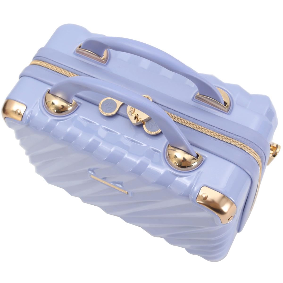 Marcy McKenna Hamptons Collection Hard Side Beauty Cosmetic Case - Iced Periwinkle