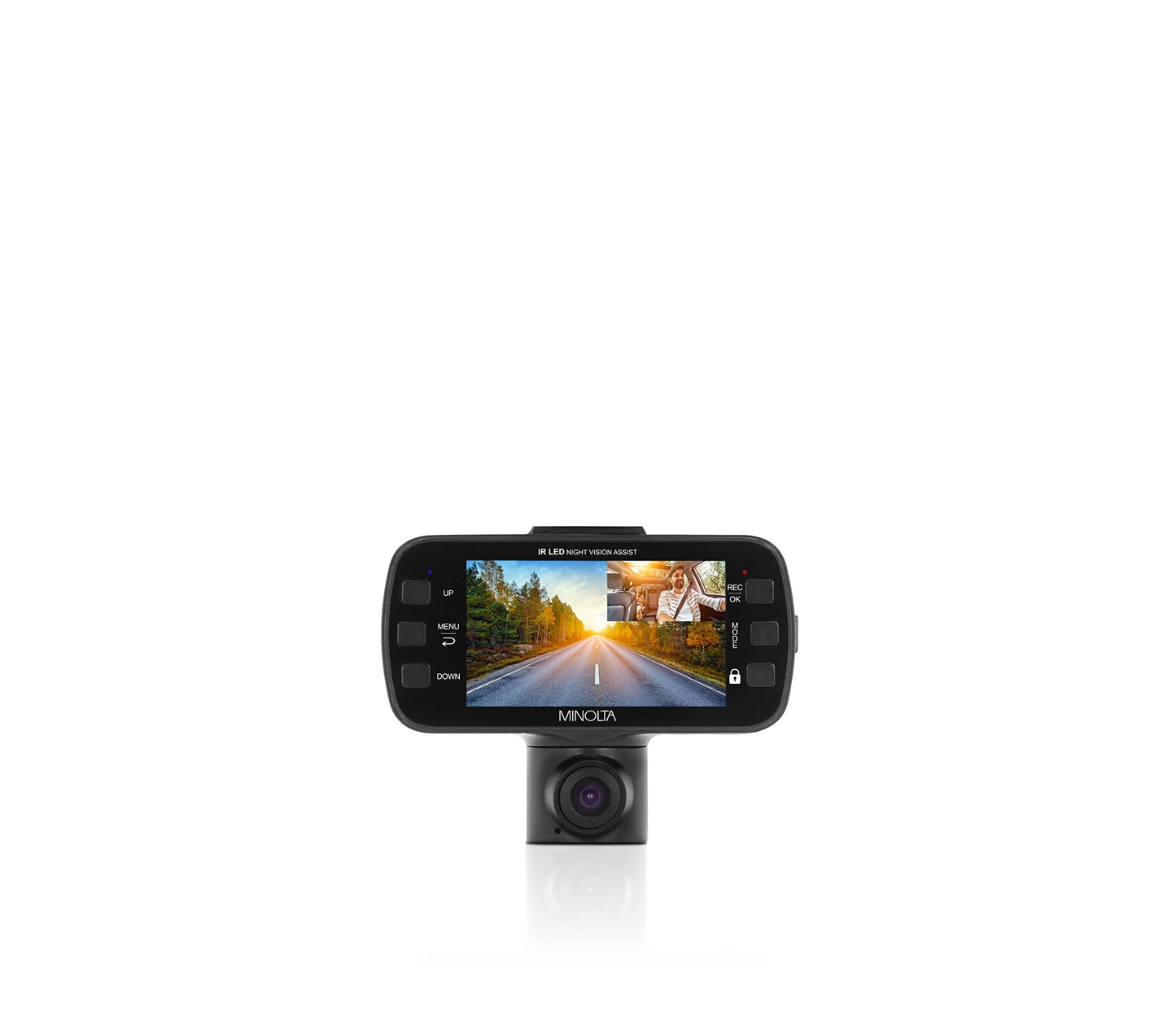 Minolta MNCD355X 2-Channel 1080p Car Camcorder w/2.7" LCD & Interior Camera